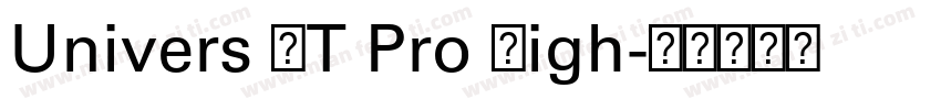Univers LT Pro Ligh字体转换